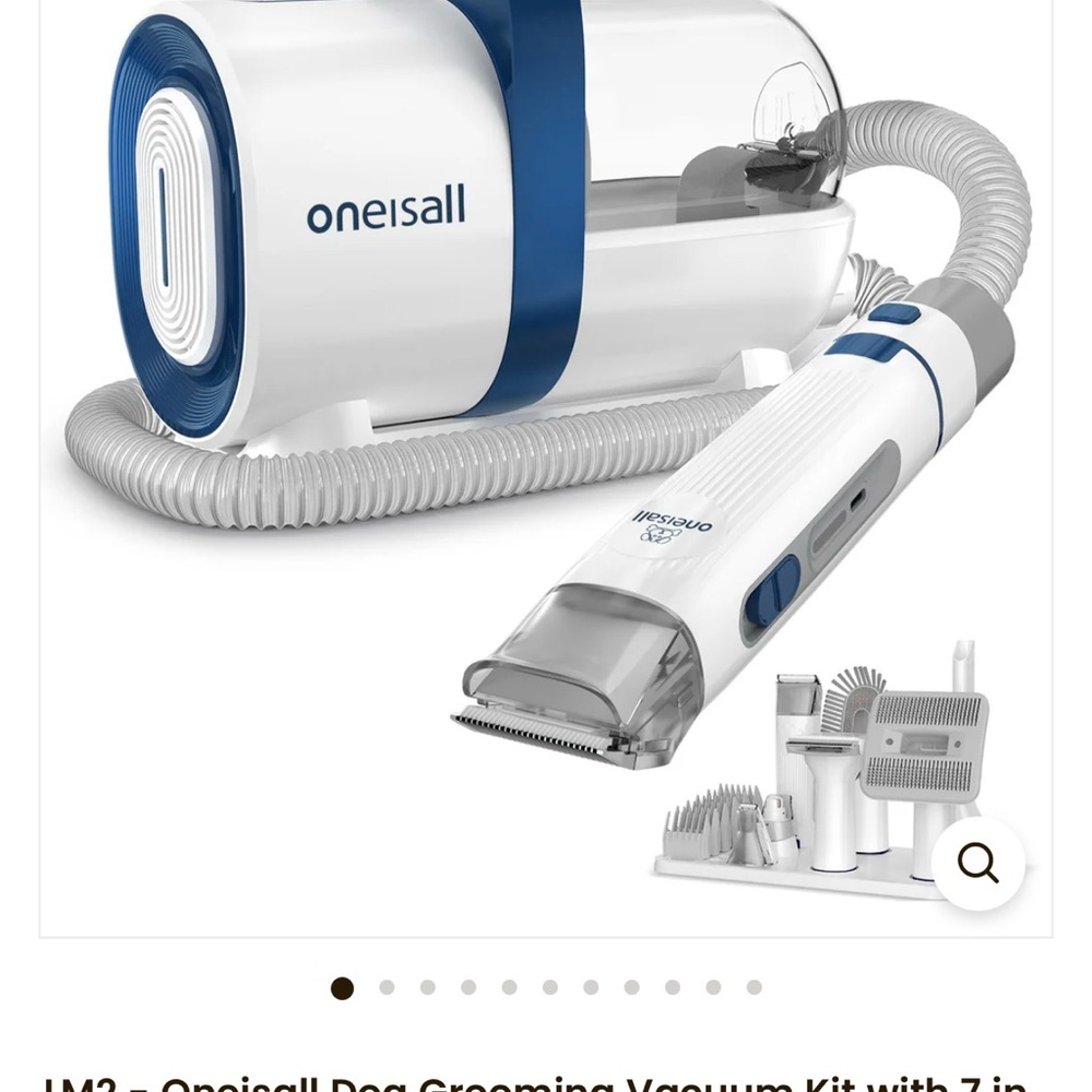 Oneisall Dog Grooming Vacuum Kit with 7 in 1